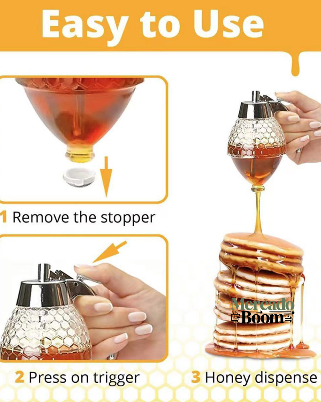 DISPENSADOR VERTEDERO DE MIEL